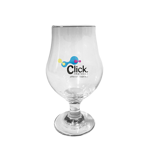 Taça de vidro DUBLIN, 400ml, personalização 5x30cm.